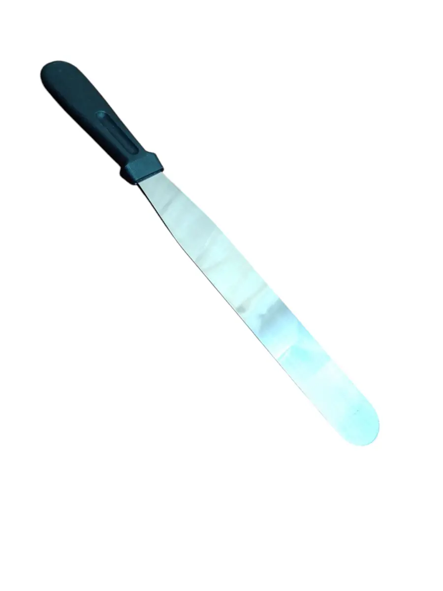 ESPATULA PLANA ACERO INOX.