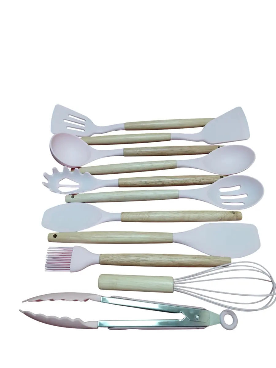 UTENSILLOS DE SILICONA X19PCS BASE REVERSIBLE DE CUCHILLOS