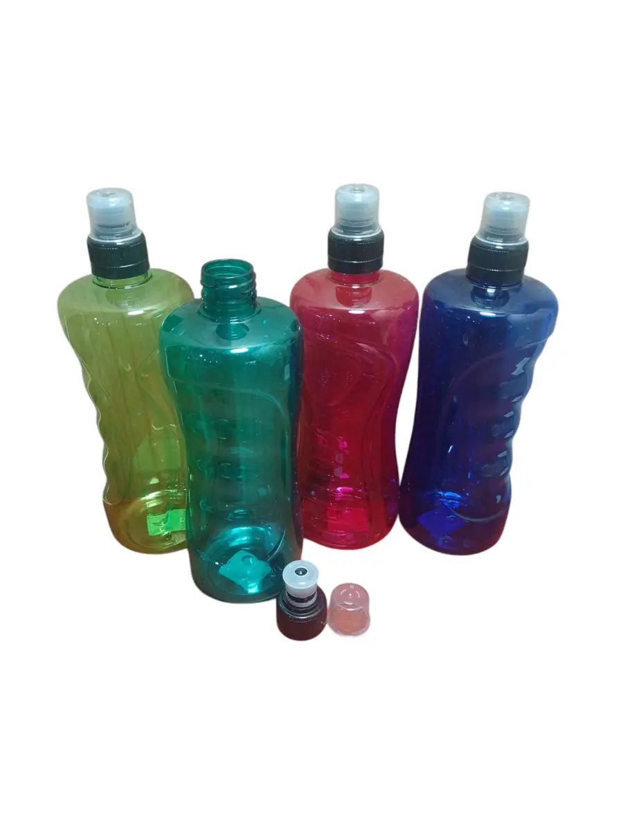 BOTELLA TRASLUCIDA CON PICO