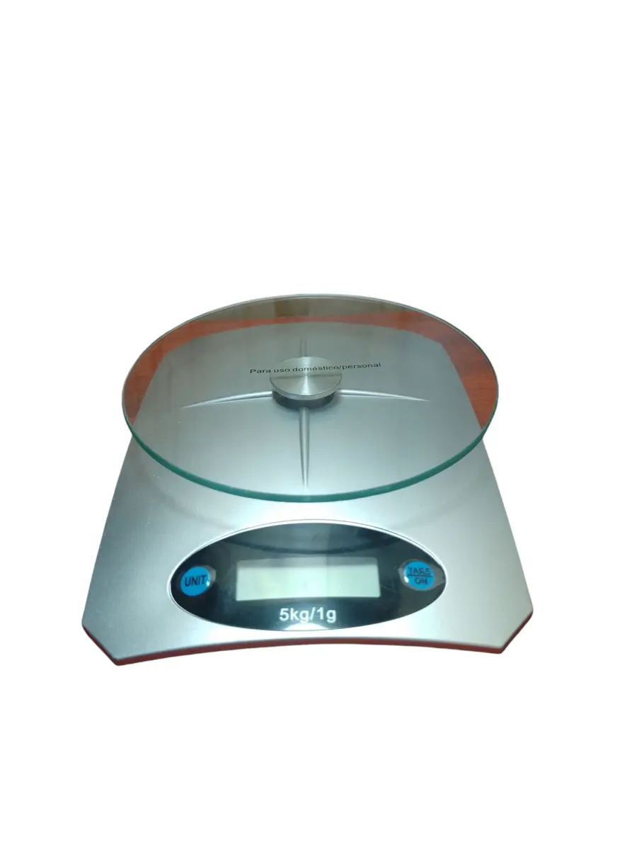 BALANZA DE COCINA PLASTICA + VIDRIO