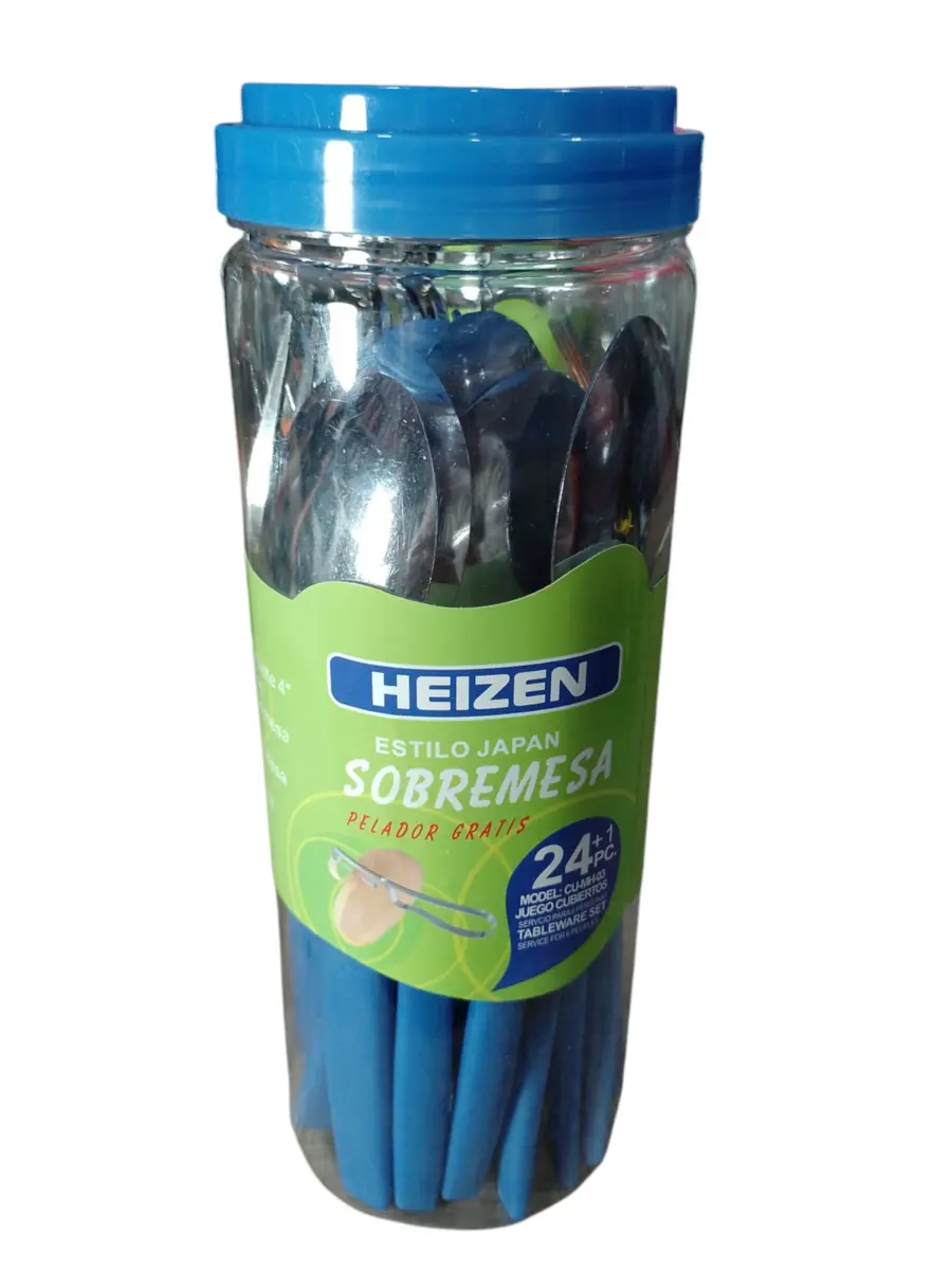 Set cubiertos en bote 